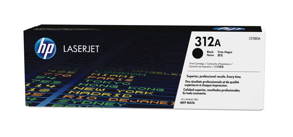 HP 312 A Black LaserJet Toner Cartridge 2280 pages 1 Original Cartridges CF380A
