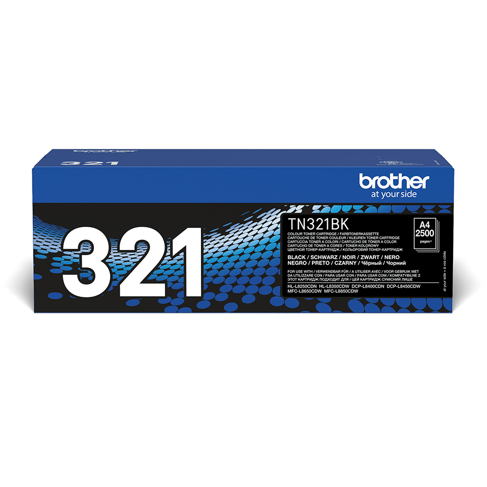 Brother TN-321BK 2500 pages Black 1 PC(s Toner Cartridges