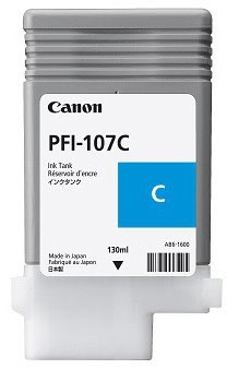 Canon PFI-107 C PFI 107 Cyan ink bottle Original Cartridge Cartridges 6706B001