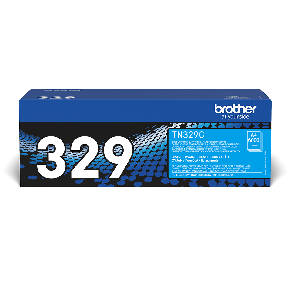Brother TN329C Cyan Original Toner Cartridges