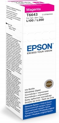 Epson T6643 Magenta ink bottle 70ml Original Magenta Epson L100/L110/L200/L300/L355/L550 Indonesia 1 PC(s) 62 mm Ink Cartridges