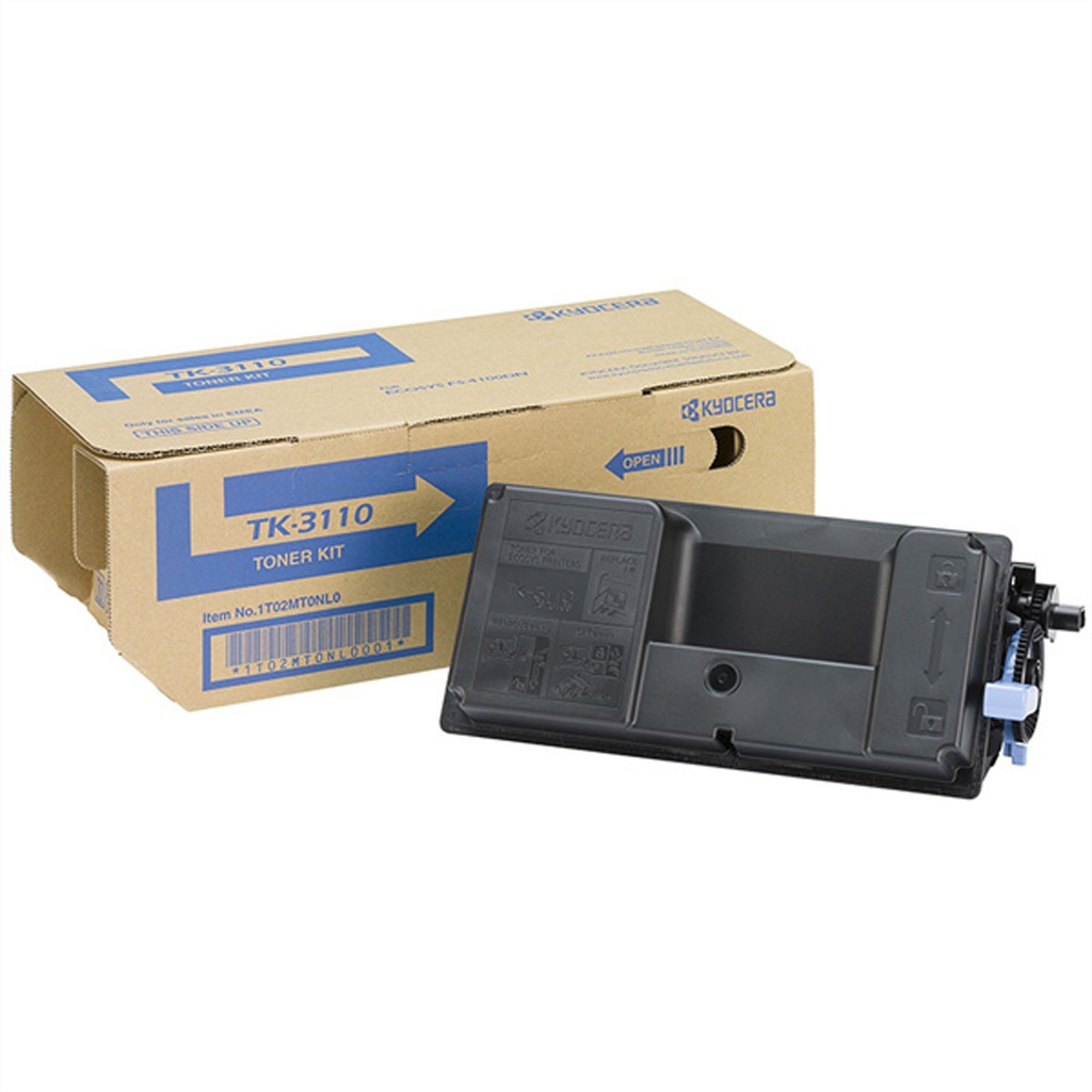 Kyocera TK 3110 TK-3110 15500 pages Black 1 PC(s) Original Toner Cartridges 1T02MT0NLS
