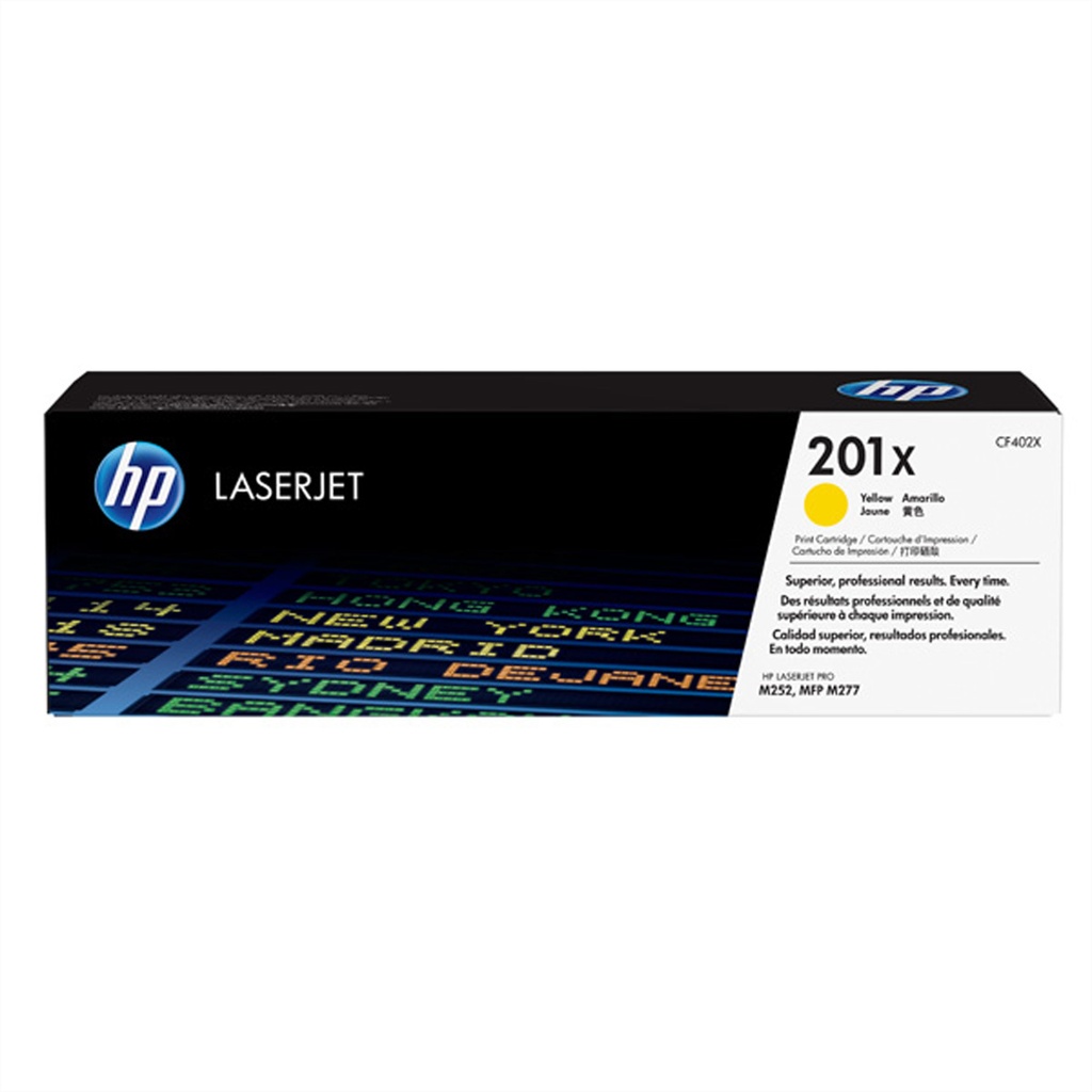 HP 201X High Yield Yellow Original LaserJet Toner Cartridge 2300 pages Yellow 1 PC(s Toner Cartridges