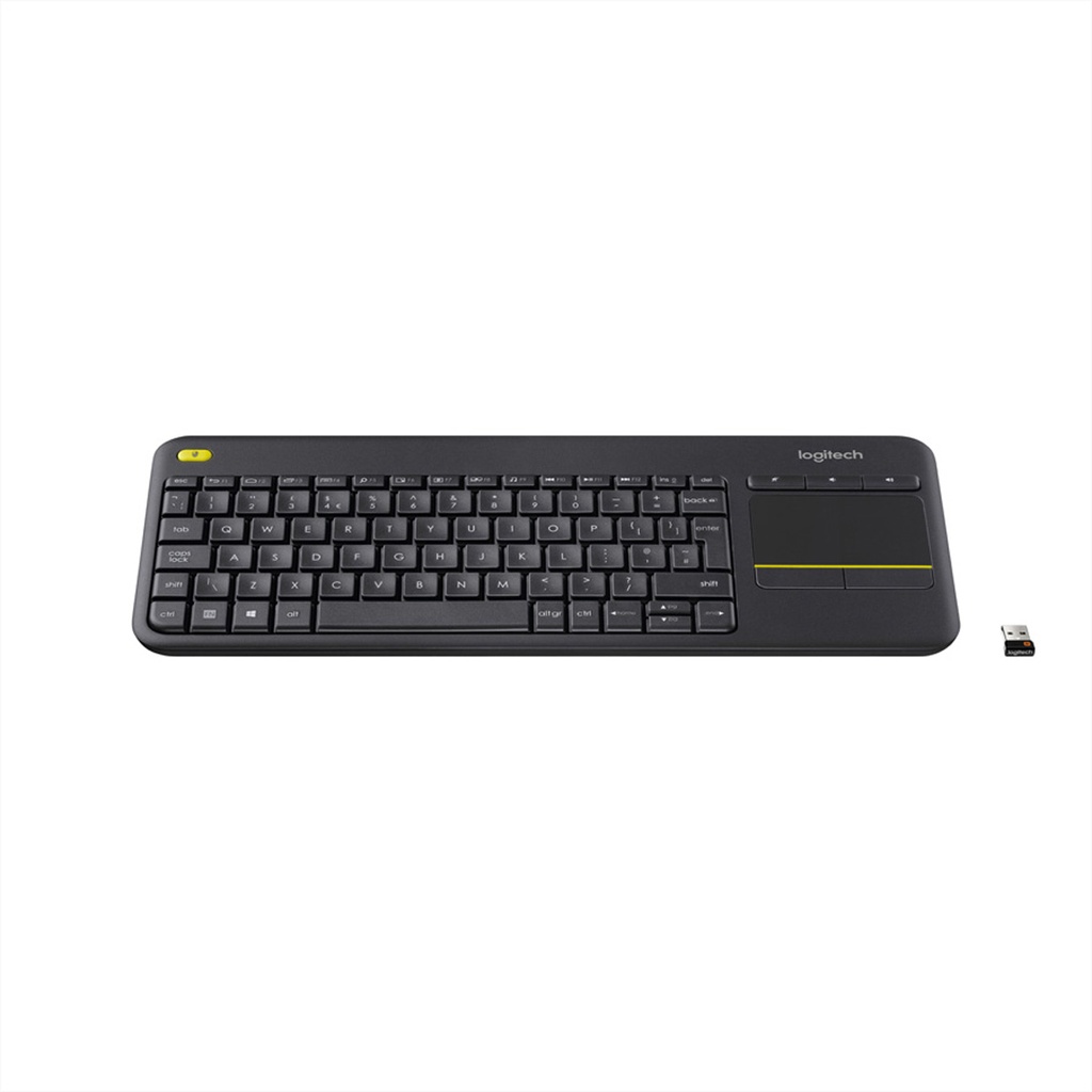 Logitech Wireless Touch Keyboard K400 Plus Wireless RF Wireless QWERTZ Black Input Devices