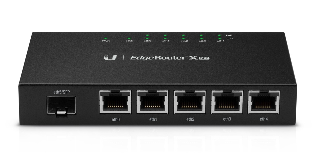 Ubiquiti ER X SFP Ethernet WAN Black Network Equipment