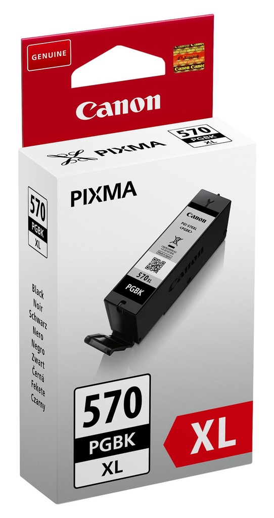 Canon PGI-570PGBK XL High Yield Pigment Black Ink Cartridge (XL) Original Cartridges 0318C001