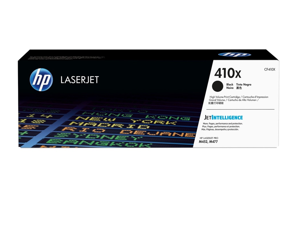 [4008228000] HP 410X High Yield Black Original LaserJet Toner Cartridge 6500 pages Cartridges CF410X