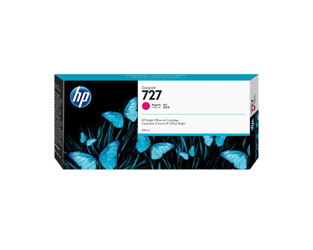 HP DesignJet 727 Ink Cartridge Original magenta 300 ml Cartridges F9J77A