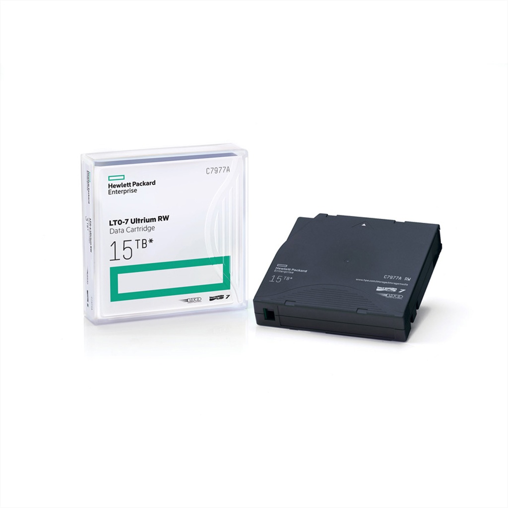 [4206810000] HPE LTO-7 Ultrium 15 TB RW Data Cartridge Blank tape LTO / 12 M Magnetic Media C7977A