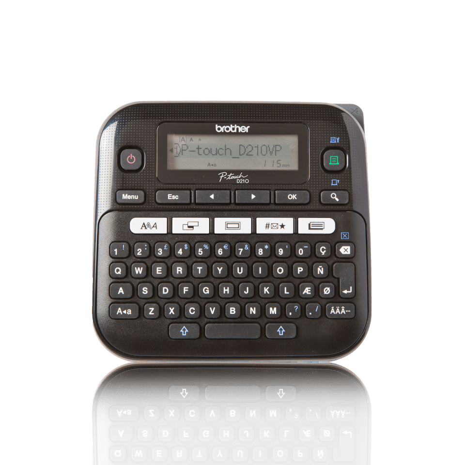 [4239100000] Brother P-Touch PT-D210VP QWERTY Thermal transfer 180 x DPI 20 mm/sec B2 Printers PTD210VPZG1