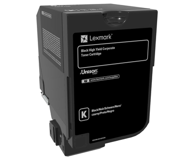 [4623219000] Lexmark Toner 74C2HKE Black Original Toner Cartridge Toner Cartridges