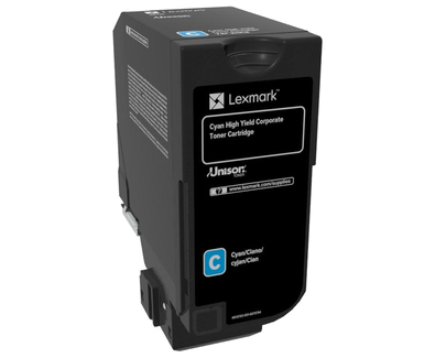 [4683128000] Lexmark Cyan Original 74C2HCE Toner Cartridges