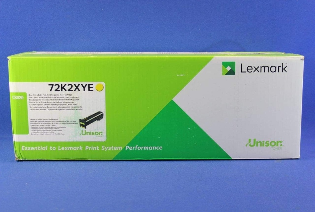 [4687008000] Lexmark Toner yellow 72K2XYE Original Toner Cartridge Toner Cartridges