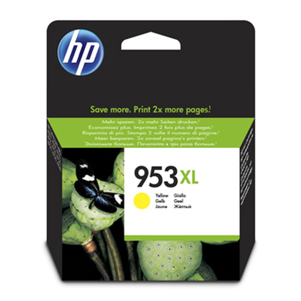 [4769512000] HP 953XL Yellow, Original, 18ml F6U18AE#BGX Ink Cartridges
