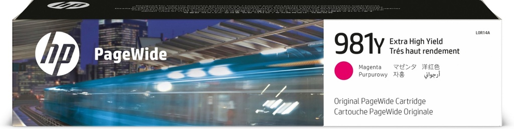 [4839469000] HP 981Y Extra High Yield Magenta Original PageWide Cartridge (XL) Ink Cartridges L0R14A