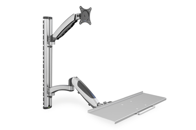 DIGITUS Workstation (monitor, keyboard, mouse) Wall Mount Flatscreen Accessories