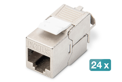 DIGITUS CAT 6 A Keystone module, shielded, tool-free mounting connection Network Accessories