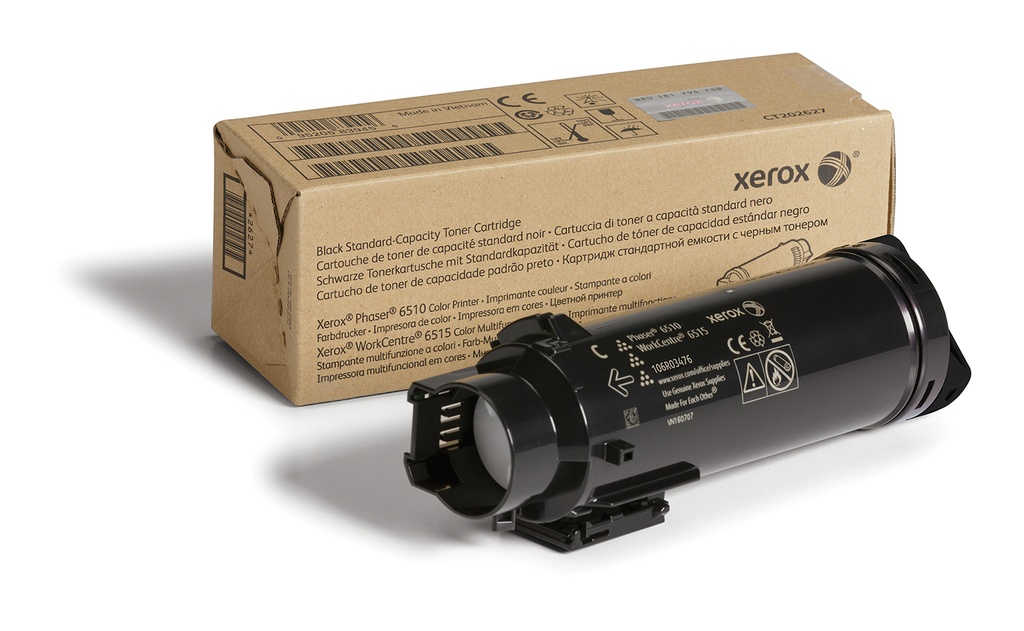 Xerox Genuine Phaser 6510 WorkCentre 6515 Black Standard capacity Toner Cartridge Original Cartridges 106R03476