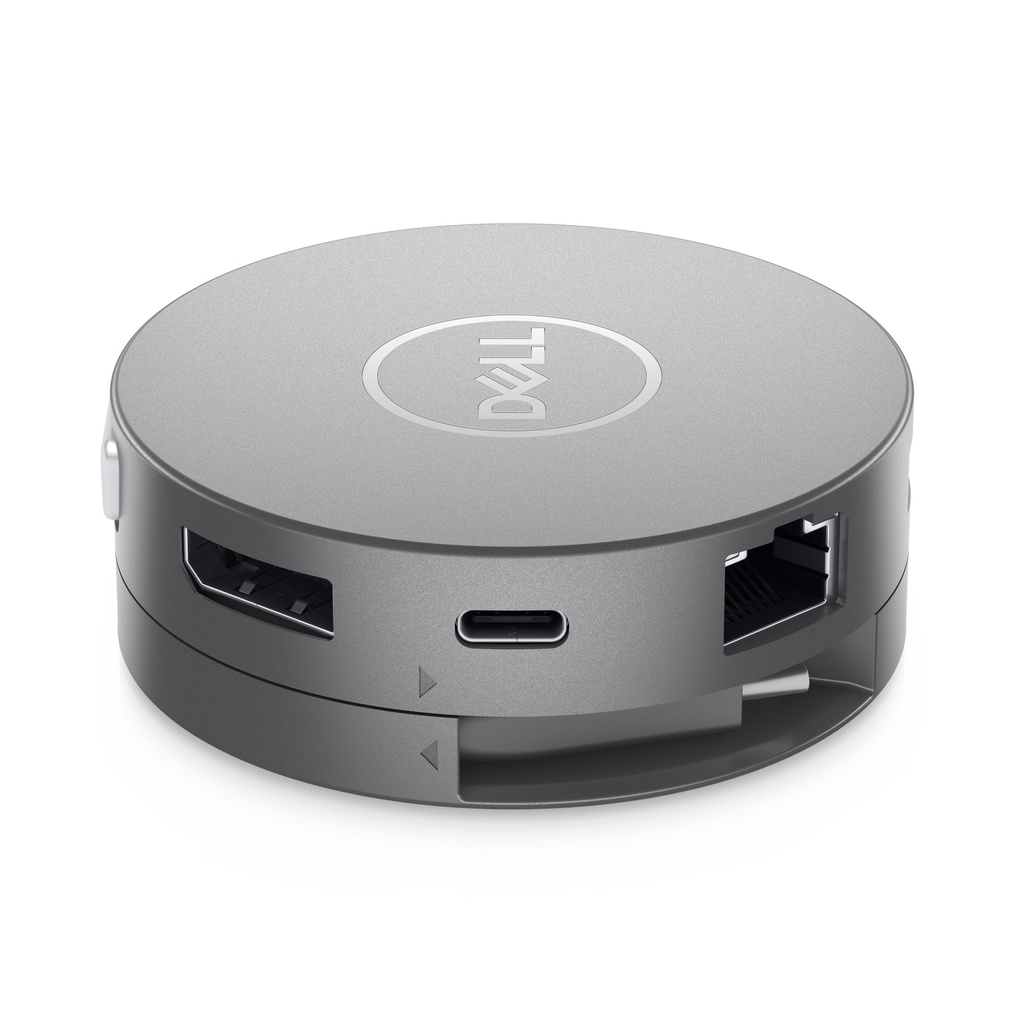 [5348246179] Dell Pro 7 in 1 USB-C travel hub DA310 Wired USB 3.2 Gen 2 (3.1 Gen 2) Type-C 10,100,1000 Mbit/s Silver 3840 x 2160 pixels 1920 x 1080 pixels Laptop Accessories