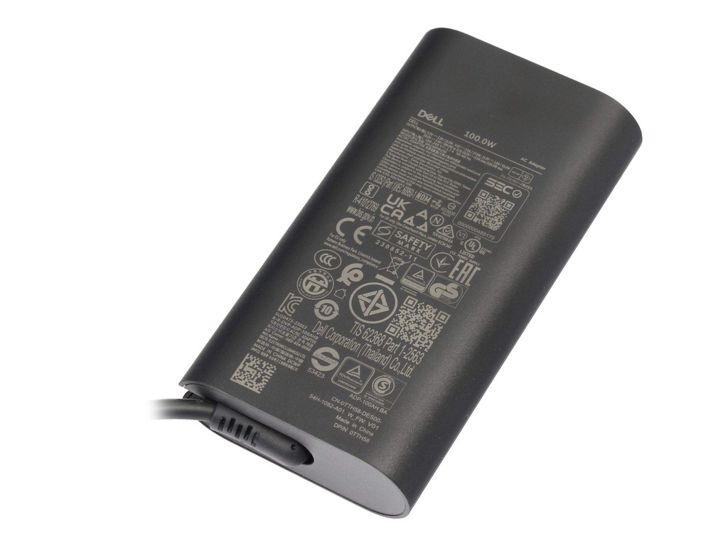[5348246334] Dell USB-c GaN Ultra Slim Adapter Power Supply 100 W Power Supplies