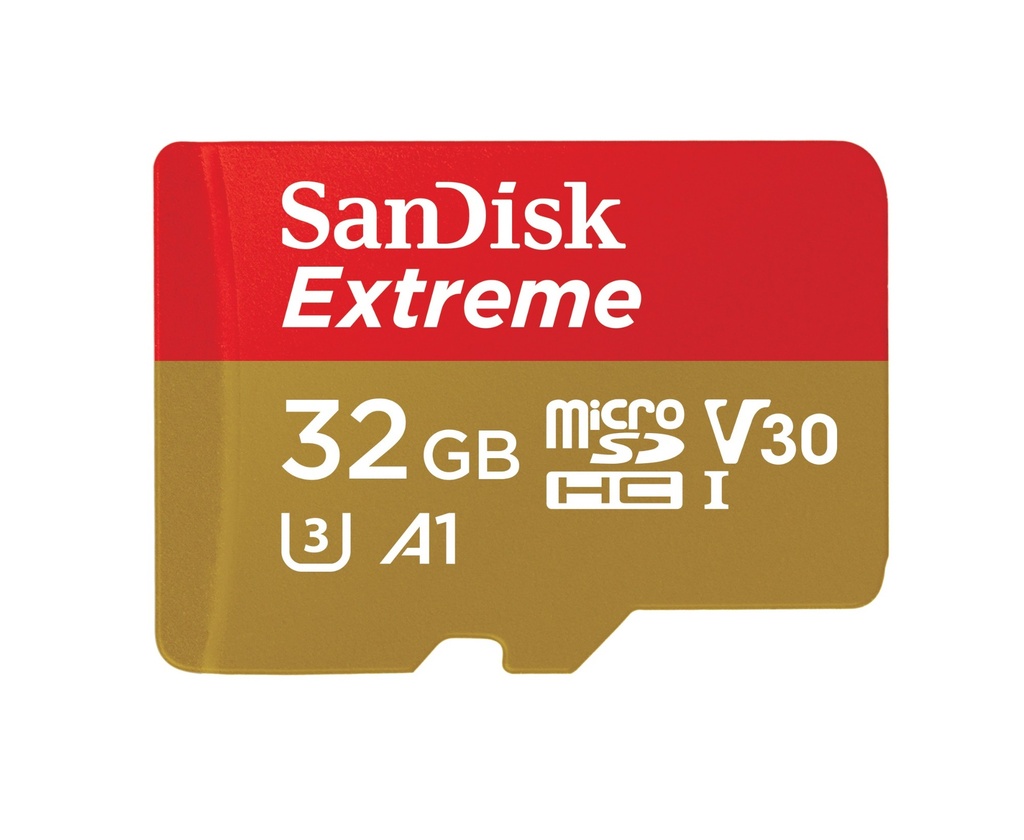 [5363841000] SanDisk Extreme 32 GB MicroSDHC Class 10 UHS-I 100 MB/s 60 High Capacity SD (MicroSDHC) Flash Memory SDSQXAF-032G-GN6MA