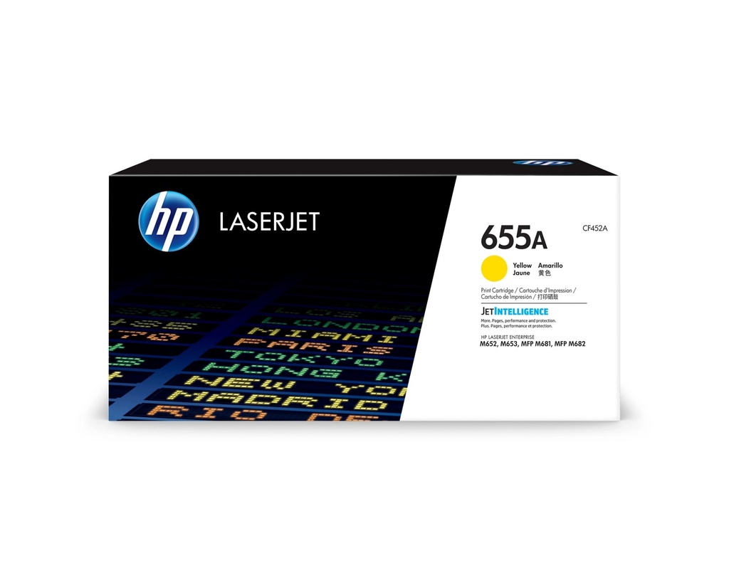 [5392571000] HP Color LaserJet 655 A Toner Cartridge Original Yellow 10500 pages Cartridges CF452A