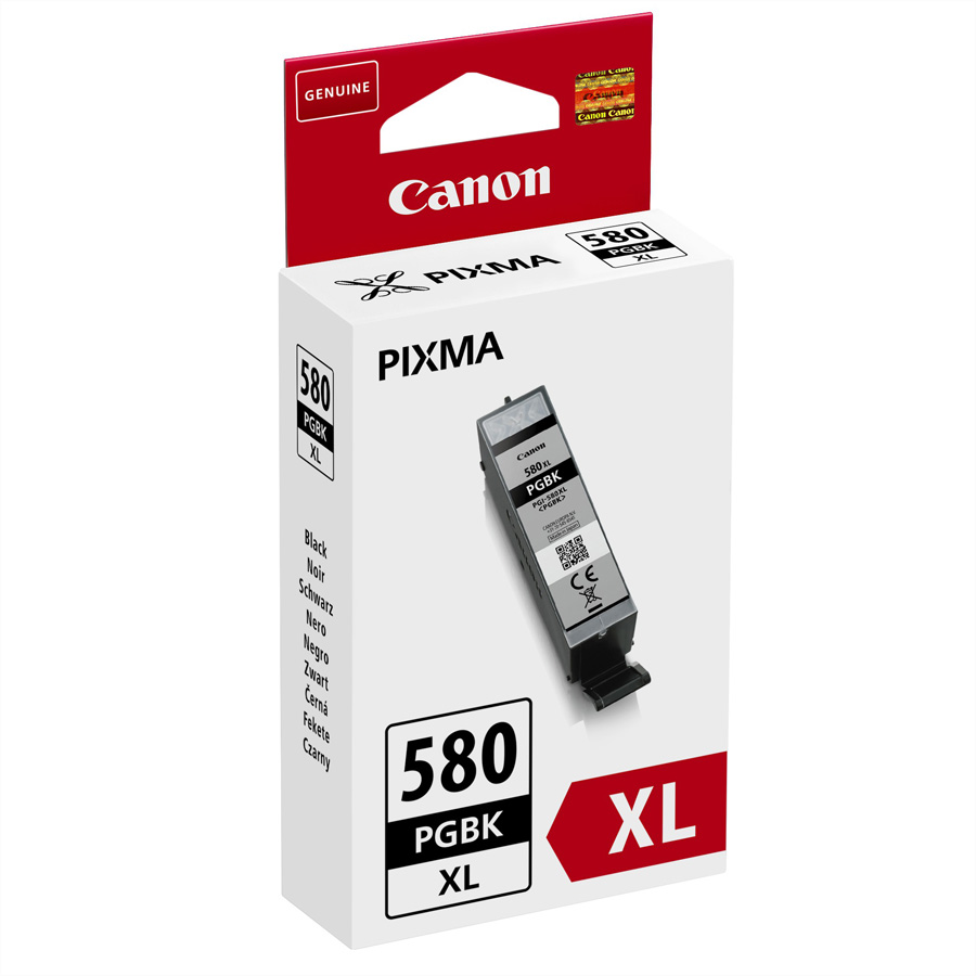 [5797599000] Canon PGI-580XL High Yield Pigment Black Ink Cartridge High (XL) Yield Black Pigment-based ink 18.5 ml 1 PC(s) Single pack Ink Cartridges