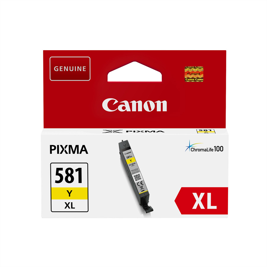 [5797648000] Canon CLI-581XL Yellow Ink Cartridge Yellow Pigment-based ink 8.3 ml 199 pages Ink Cartridges