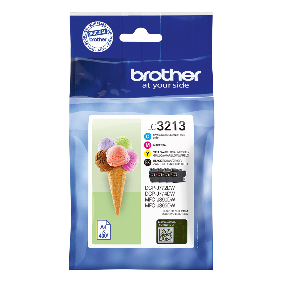 [5877906000] Brother High (XL) Yield Black Cyan Magenta Yellow 4 PC(s) Original Ink Cartridges LC3213VALDR