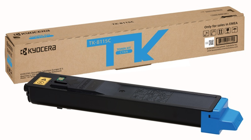 [5940437000] Kyocera Toner 1T02P3CNL0 TK-8115C Cyan Original Toner Cartridge Toner Cartridges