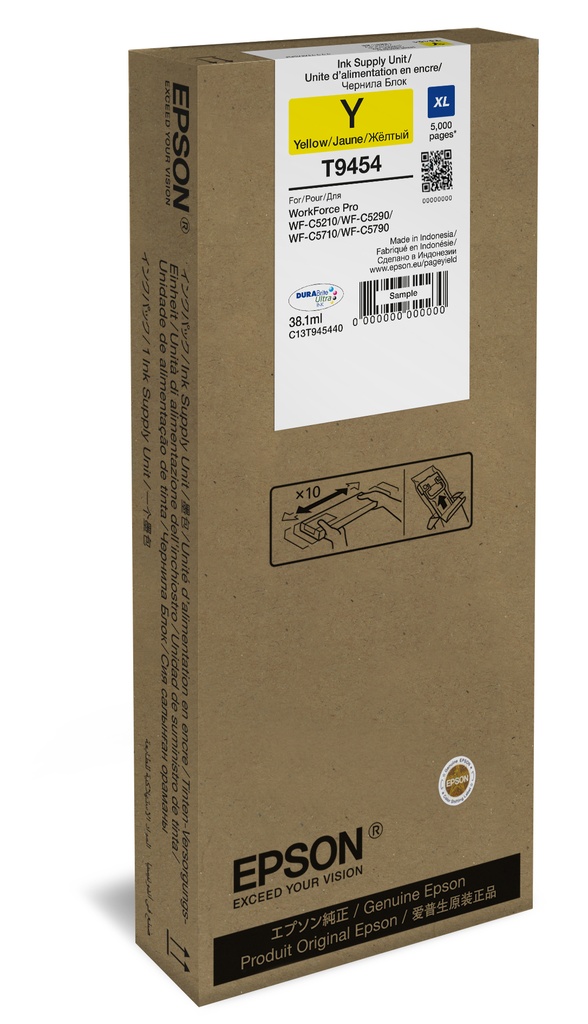 Epson WF-C5xxx Series Ink Cartridge XL Yellow High (XL) Yield Original Cartridges C13T945440