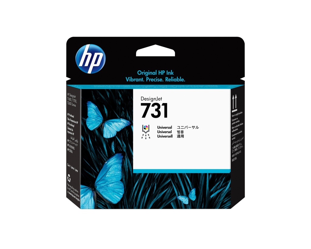 HP 731 DesignJet Printhead HP DesignJet T1700 Printer series Thermal inkjet Cyan Photo black Matte black Magenta Yellow gray Singapore 28 mm 143 mm Ink Cartridges