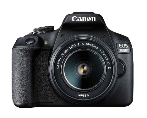 [6167737000] Canon EOS 2000D Kit SLR Camera 24.1 MP CMOS Display: 7.62 From 16MP Digital Cameras 2728C003
