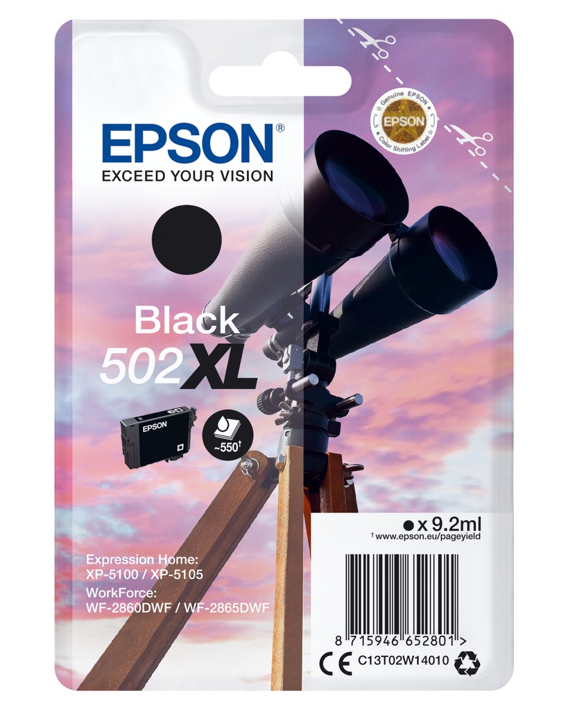Epson Black Original - Units_RED_TEXT_ML Ink Cartridges C13T02W14010