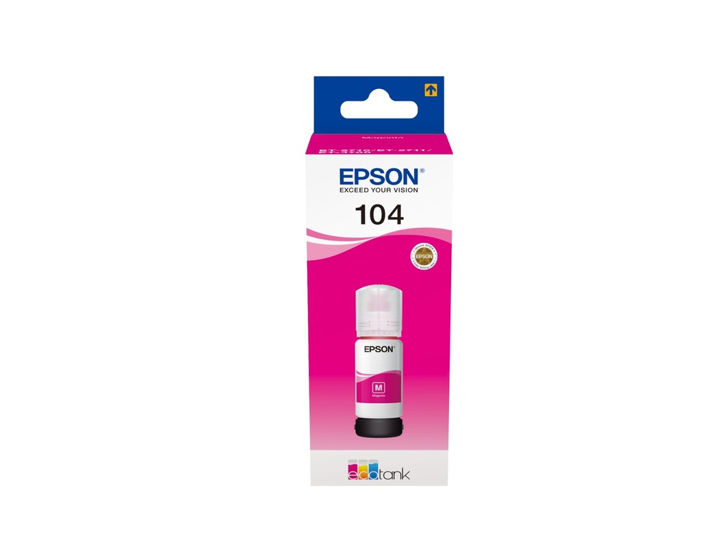 [6422693000] Epson 104 EcoTank Magenta ink bottle ET-4700 Original Cartridges C13T00P340