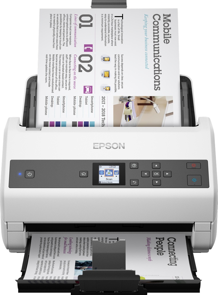 [6792875000] Epson WorkForce DS-870 600 x 600 DPI 30 bit 24 bit 10 bit 8 bit 65 ppm Scanners