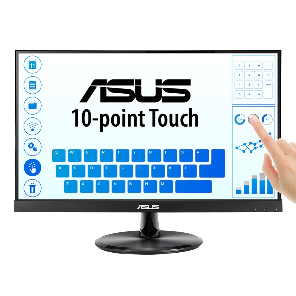 ASUS VT229H 54.6 cm 21.5in Full HD Touch IPS Monitor 90LM0490-B01170 Flat Screens