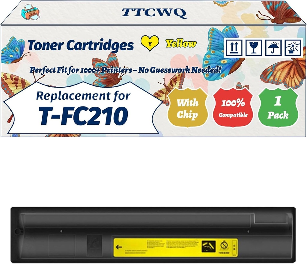 Toshiba T-FC210EY Toner Cartridge Yellow Original Cartridges 6AJ00000168