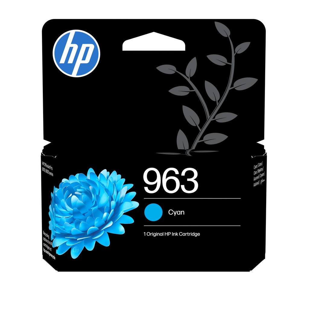 [6911271000] HP 963 Original ink Cyan Original Ink Cartridge Ink Cartridges