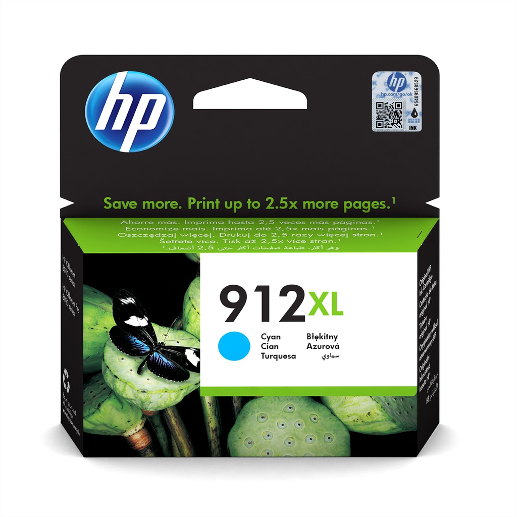 HP 912XL Original Pigment-based ink Cyan HP OfficeJet 8012 OfficeJet 8014 OfficeJet 8015 OfficeJet Pro 8022 OfficeJet Pro 8024 OfficeJet... 1 PC(s Ink Cartridges
