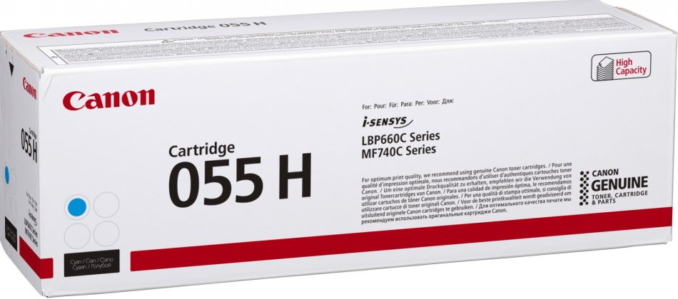 Canon 055H 5900 pages Cyan 1 PC(s) Original Toner Cartridges 3019C002