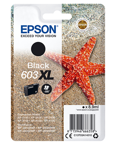 [7632047000] Epson ink C13T03A14010 603XL XL Black Original Ink Cartridge Ink Cartridges