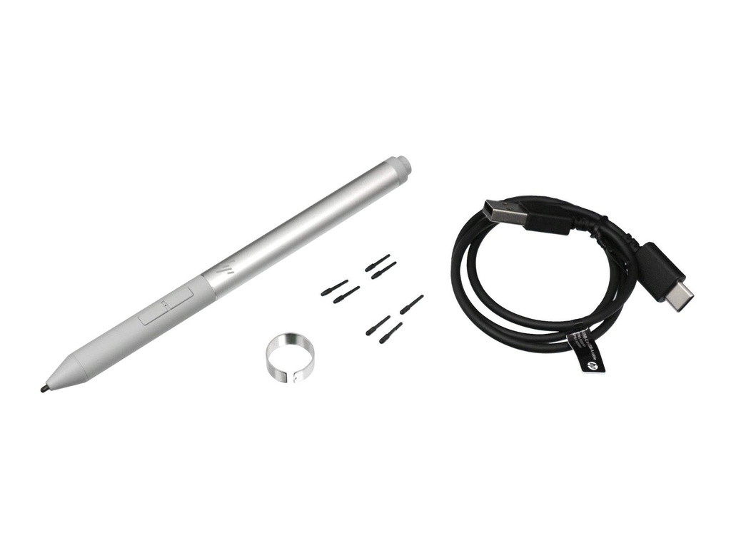 HP Rechargeable Active Pen G3 Laptop gray Compatible with Touchpen USB Type-C Keyboards, Mice & Input Devices 6SG43AA