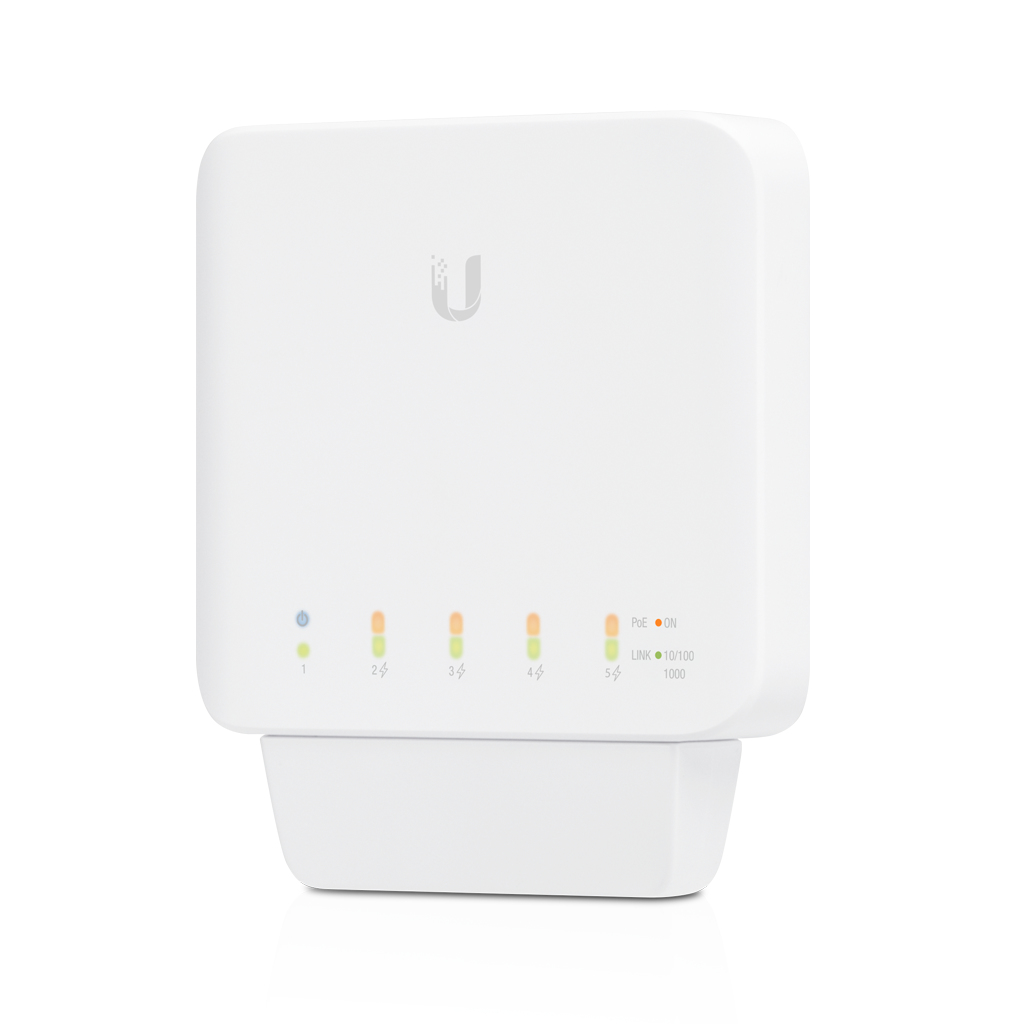 Ubiquiti UniFi USW-FLEX Managed L2 Gigabit Ethernet (10/100/1000) Full duplex Power over Ethernet (PoE) Wall mountable Network Equipment