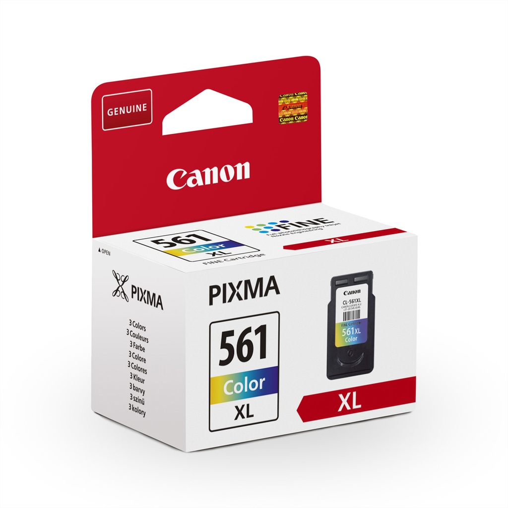 [7753250000] Canon CL-561XL High Yield Colour Ink Cartridge (XL) Cyan Original Cartridges 3730C001