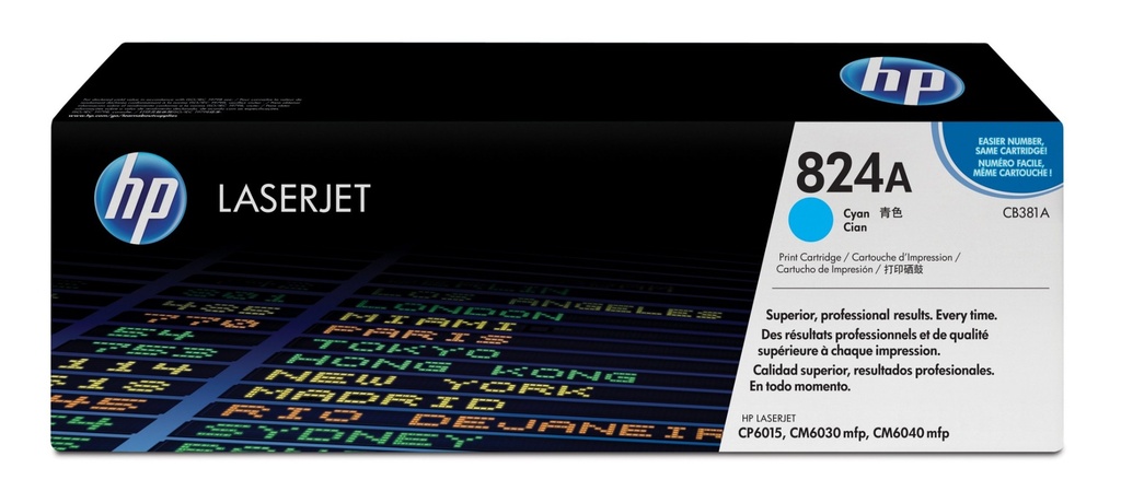 HP Color LaserJet 824 A Toner Cartridge Original cyan 21000 pages Toner Cartridges