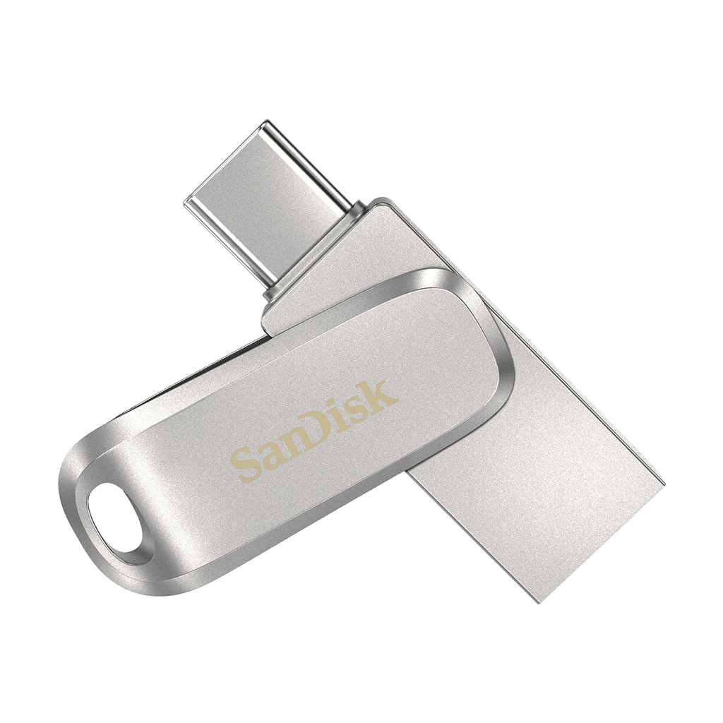 [8411346000] SanDisk Ultra Dual Drive Luxe 128 GB USB Type-A USB Type-C 3.2 Gen 1 (3.1 Gen 1) 150 MB/s Swivel Stainless steel Flash Memory