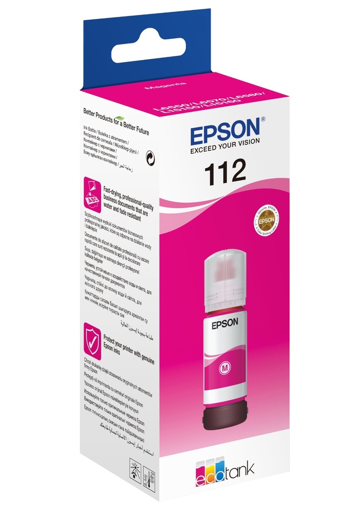 Epson EcoTank 112 Original Pigment magenta Epson L5160 L5150 6000 pages 70 ml Ink Cartridges