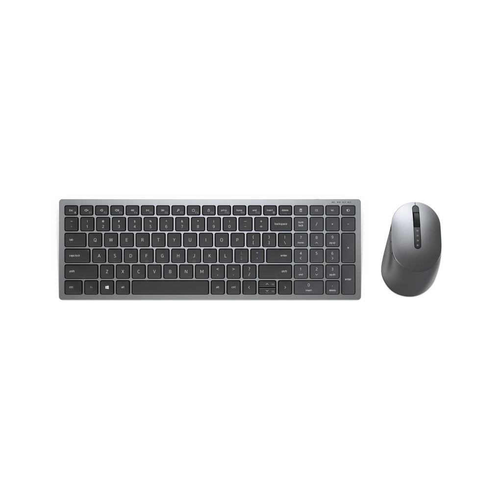 Dell KM7120W Multi-Device Wireless Keyboard and Mouse QWERTY 1600 dpi Android KM7120W-GY-INT