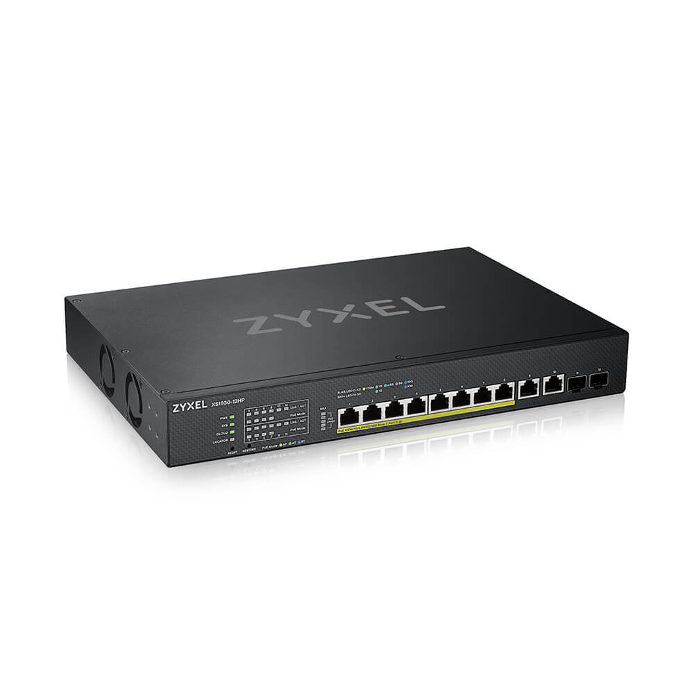 [8778353000] ZyXEL XS1930 12HP ZZ0101F Managed L3 10G Ethernet (100/1000/10000) Power over Switch 8 Network Equipment XS1930-12HP-ZZ0101F